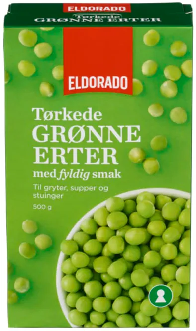 Hovedbilde Erter Grønne Tørrede 500g Eldorado